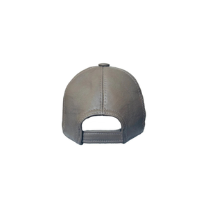 Custom Logo Genuine Leather Baseball Cap Minimalist Blank Real Cowhide Sport <b>Hat</b> - Product Image 3