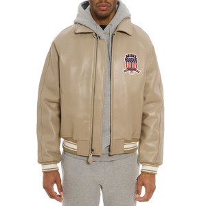 Vestes en cuir pour hommes, coupe ajustée, nouveau modèle, logo et design personnalisables, vestes en cuir Avirex, meilleur matériau, prix bas - Product Image 3