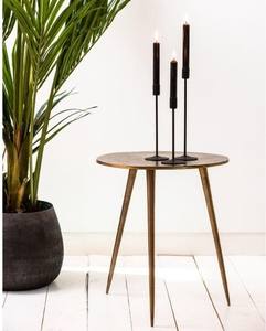 Table d'appoint ronde en métal aluminium Bronze antique Table d'appoint moderne pour salon Décoration de chambre à coucher Table d'appoint pour salon - Product Image 1