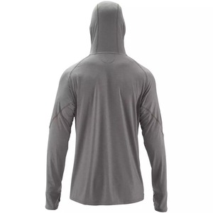 Sudaderas CON CAPUCHA DE PESCA Color sólido 180gsm Ligero Camuflaje de alto rendimiento Hombres de manga larga SPF 50 + Camisas de pesca al aire libre - Product Image 5
