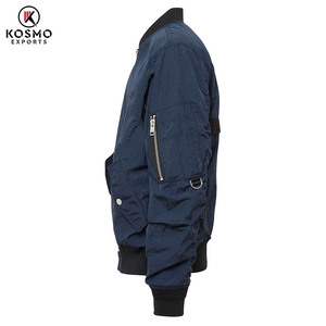 Veste bomber à capuche avec poche zippée, logo personnalisable de haute qualité, pour homme, streetwear tendance, imperméable, coupe-vent réversible - Product Image 3