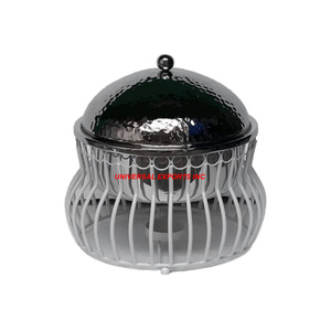 Calentador de alimentos de acero inoxidable cazuela de diseñador hecha a mano de calidad superior olla caliente de metal al por mayor con estilo clásico - Product Image 3