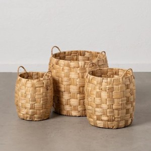 Panier en jacinthe d'eau pour l'organisation de la pièce, pour ranger les articles ménagers, paniers de rangement de bonne qualité - Product Image 6