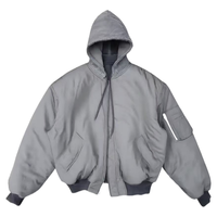 Blouson Bomber Unisexe en Satin, Style Universitaire et Baseball, Vierge pour Broderie, Vente en Gros Personnalisée, Hiver