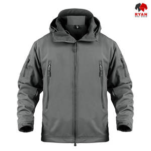 Veste Softshell sur mesure pour homme, fermeture éclair, tissu confortable et respirant avec logo personnalisé - Product Image 2