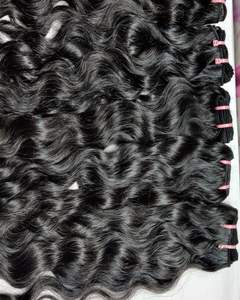 Vente en gros d'extensions de cheveux humains vierges indiens Remy 18 pouces paquets de cheveux bruts de temple Double trame prix d'usine - Product Image 4