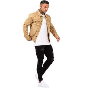 Veste en jean tendance automne moto veste slim pour hommes veste décontractée belle veste en jean OEM - Product Image 4
