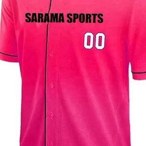 Logotipo bordado personalizado Nombre Camisetas del equipo de béisbol Uniforme de béisbol cosido Uniformes de práctica del equipo del club - Product Image 4