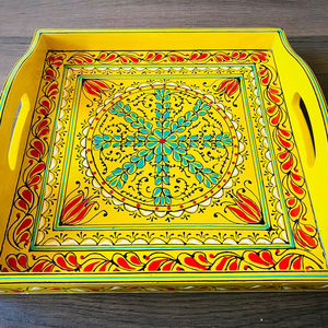 Plateau de service en bois MDF avec revêtement émaillé, design, hôtels et restaurants, articles de cuisine, plateau de table, haute qualité - Product Image 1