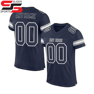 Camiseta de fútbol americano sublimada de último diseño al por mayor camiseta de uniforme americano de tendencia superior - Product Image 1