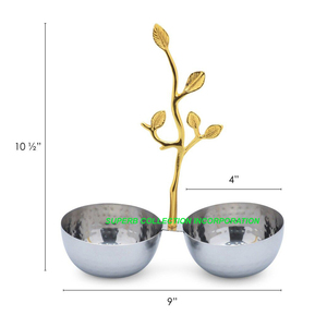 Bol en aluminium avec poignée en feuille d'or, style américain écologique, décoration pour la maison et la table, pour le camping - Product Image 2