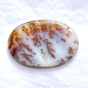 Hecho a mano 100% ágata dendrítica Natural cabujón trasero plano AAA + piedras preciosas sueltas de calidad para accesorios de joyería en todos los tamaños - Product Image 2