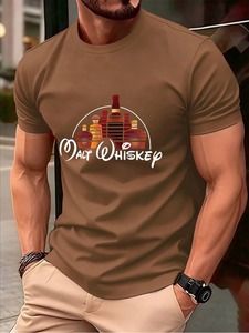Vêtements pour hommes, t-shirt pour hommes, couleur noire, 100% coton, haute qualité, grande taille, sur mesure, personnalisable - Product Image 2