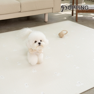 พรมสัตว์เลี้ยงดีไซน์แบบเกาหลีแผ่นปูรองให้อาหารสัตว์เลี้ยงทำจาก PVC กันน้ำกันลื่นและทำความสะอาดง่ายดีไซน์สำหรับสุนัขและแมว - Product Image 3