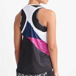 Camiseta sin mangas informal para mujer, ropa de gimnasio para correr, deportiva, personalizada, con estampado sublimado, venta al por mayor - Product Image 5