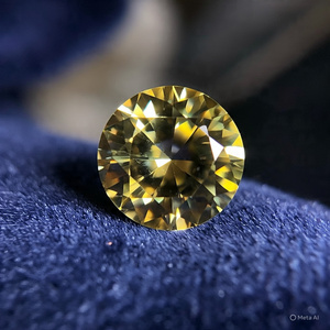 Ultimate Super Fine 1 Crt Brilliant Cut Smart Yellow D Color VVS1 <b>Moissanite</b> <b>Loose</b> Gemstone High Quality with Free Special Gift - Product Image 1