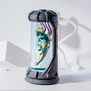 โคมไฟเรซินแบบกำหนดเอง, เรซินโคมไฟ VelociRaptor, ไฟกลางคืนที่กำหนดเอง, โคมไฟอีพ็อกซี่ที่กำหนดเอง, โคมไฟอาร์ตเดคโค, ของขวัญส่วนตัว, ของขวัญแฮนด์เมด - Product Image 3