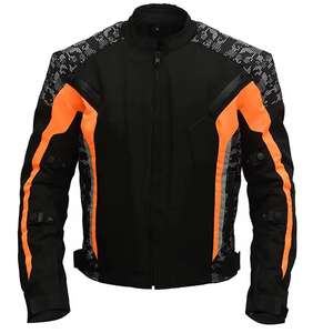 Veste en cuir pour hommes de haute qualité col montant solide confortable et durable pour la moto différentes couleurs disponibles - Product Image 1