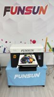 Imprimantes à jet d'encre pour imprimante DTG en gros d'usine FUNSUN avec machine d'impression textile à double tête d'impression pour les petites entreprises de t-shirts
