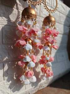 Punjabi hoa kaleera, hathpool <span class=keywords><strong>Bangles</strong></span> thiết lập của 2 bọt Hoa Vòng tay Ấn Độ Pakistan cưới truyền thống cô dâu phụ kiện - Product Image 4