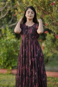 Latest Collection Hot Selling Best Quality Trendy Georgette Printed Mexi <b>Dress</b> At Cheap heap Rate <b>For</b> <b>Sale</b> - Product Image 2