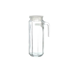 Pichet à eau en verre de couleur personnalisable de bureau à domicile de forme de luxe moderne disponible au meilleur prix - Product Image 3