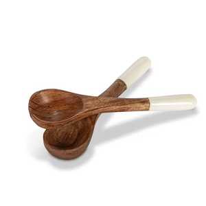 Cuchara de servidor de ensalada de madera con acabado natural hecho a mano para el hogar, Hotel, restaurante, fiestas de bodas, añade estilo - Product Image 2