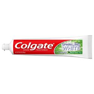 Vente en gros authentique de dentifrice blanchissant blanc étincelant à la menthe à base d'herbes anti-caries jetables pour usage domestique-8 onces (lot de 6) - Product Image 1