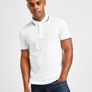 Vente en gros de t-shirts polo en coton doux de haute pureté personnalisés polos anti-rides pour hommes pour le personnel avec logo - Product Image 4