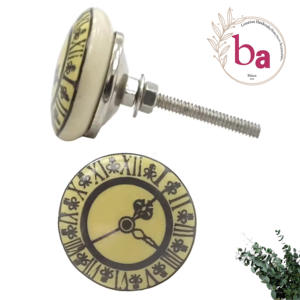 Tiradores y tiradores de cerámica de diseño moderno para cajón de reloj, Exportación de calidad para armario, tocador, dormitorio y cocina - Product Image 1