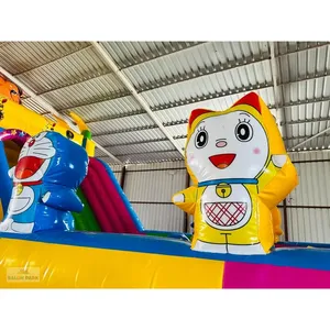 Castillo Inflable Comercial con Diseño de León, Parque Infantil con Tobogán, Casa de Brinco de PVC con Temática Animal, Equipo de Diversión para Exteriores - Product Image 3