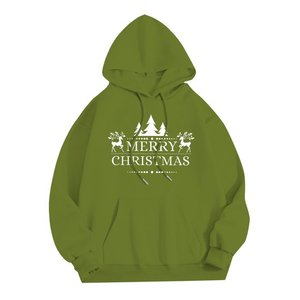 Sudadera con Capucha y Cremallera Blanca Navideña con Estampado Digital para Hombre y Mujer - Sudadera Festiva de Invierno - Product Image 1