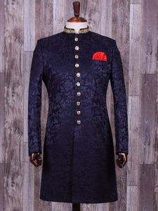 2022 nuevo vestido Sherwani bordado elegante y elegante para hombre con zapatos a juego de talla grande transpirable para boda - Product Image 2