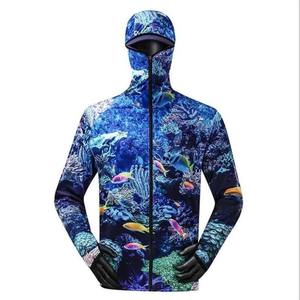 Camiseta de Pesca con Capucha y Protección Solar UPF 50, Manga Larga, con Cremallera Completa, Material Transpirable, Calidad Superior, Sublimación OEM - Product Image 6