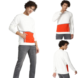 Sweatshirts classiques pour hommes de grande taille Street Wear en coton, sweatshirts décontractés de couleur unie à manches longues pour hommes - Product Image 6