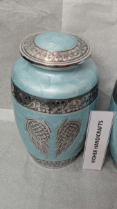 Forest Serenity Metal Cremation <b>Urn</b> - <b>Large</b> Adult Funeral <b>Urn</b> for Ashes - Manufacturer Wholesale Memorial <b>Urns</b> Supplies - Product Image 5