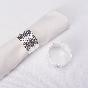 Wholesale custom design metal <b>napkin</b> ring <b>silver</b> for kitchen restaurant home wedding decor hotel office tableware bulk quantity - Product Image 2