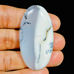 Haute qualité lisse poli naturel Dendrite opale Cabochon fait à la main pierre précieuse en vrac pour la fabrication de bijoux accessoire - Product Image 1