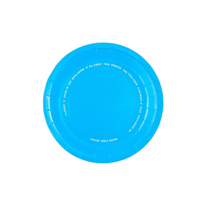 Piatti di carta blu Party Love da 17 cm usa e getta per feste, confezione da 12 pezzi - Product Image 2