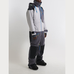Combinaison de ski d'hiver respirante à capuche imprimée, style couple, couleur unie, pour homme et femme, coupe-vent, imperméable et chaude - Product Image 5