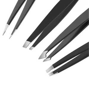 Meilleure conception d'usine 4 pièces sac de pinces à sourcils en acier inoxydable durable et écologique de haute qualité ensemble de ciseaux inclinés de vente chaude - Product Image 6