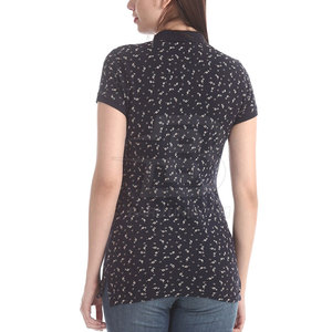 Camiseta Polo Estampada Informal para Mujer, Textura Suave, Camiseta Polo Estampada para Mujer, Ropa de Verano, Camiseta Polo Estampada para Mujer - Product Image 3