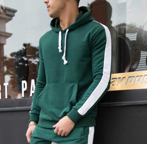 Sweats à capuche personnalisés et chics pour hommes Pantalon de survêtement et sweat à capuche ajustés en coton avec logo Ensemble de survêtements Ensembles unisexes Sweat à capuche vierge pour hommes Survêtement - Product Image 2