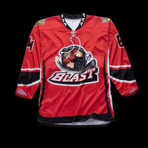 Maillot de hockey sur glace pour hommes pull en dentelle uniforme de hockey sur glace avec impression par sublimation de logo personnalisé de haute qualité - Product Image 1