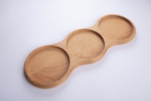 Soporte para Pasteles de Madera de Haya de 3 Niveles Extra Grande al por Mayor, Torre de Postres de Madera Maciza Natural, Exhibidor de Alimentos Escalonado Hecho a Mano de Primera Calidad - Product Image 2