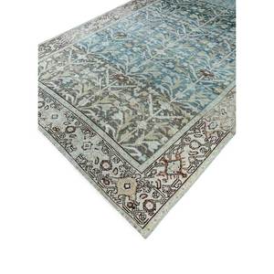 Viscaya Blue Hand Knotted Wool Rugs Floral Pattern 9x12 Rectangular Carpet for Home Living Room and <b>Car</b> <b>Decor</b> Pae-4033 - Product Image 2