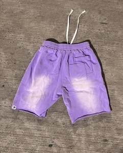 Custom Men's Solid Fleece Board Shorts Mid Waist Casual <b>Elastic</b> Waist 100% Cotton Quick Dry Breathable Anti-Wrinkle <b>Lace</b> - Product Image 5