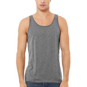 Débardeur en trois mélanges Débardeurs en trois mélanges Débardeurs unisexes % 100 coton blanc à la mode doux Vintage lavé coloré - Product Image 1