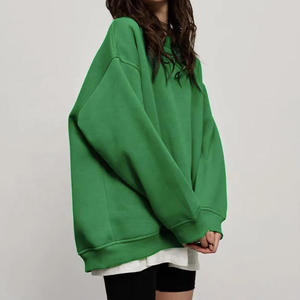 Sudadera de Mujer de Talla Grande, Estilo Holgado, con Cierre de Cremallera de un Cuarto, Hombros Caídos, Bordada en Felpa de Algodón de Alta Calidad Personalizada - Product Image 5