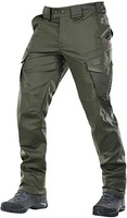 Pantalon Homme Lavé Imperméable Tactique Olive Multi-Poches Cargo Randonnée